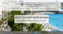 Desktop Screenshot of hotel-vendome-nice.com