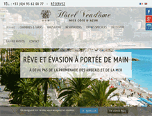 Tablet Screenshot of hotel-vendome-nice.com